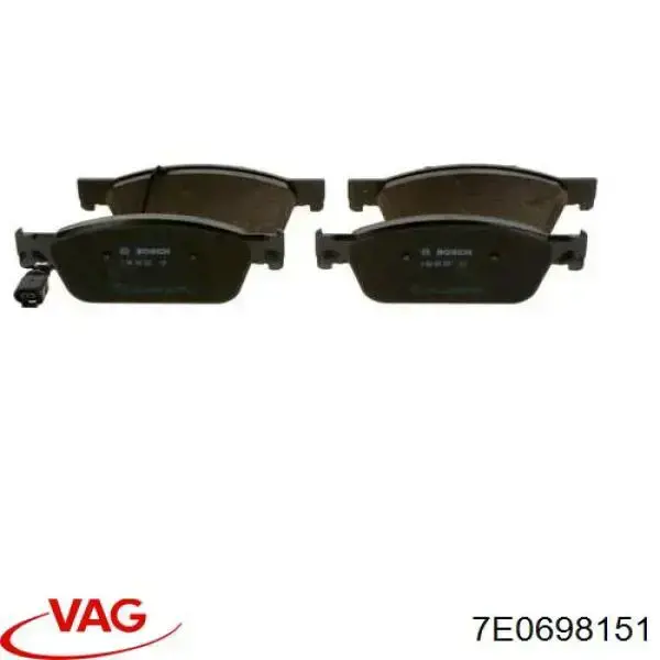 Купить 7E0698151 VAG Колодки тормозные