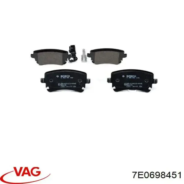 Колодки дисковые  VAG 7E0698451 цена, от 22.88 USD