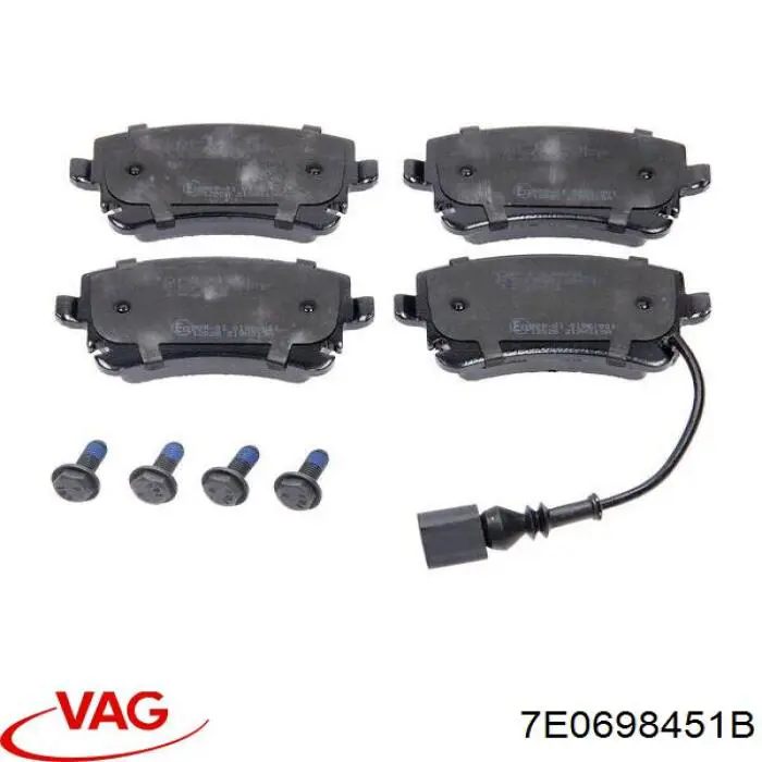 Колодки дисковые  VAG 7E0698451B цена, от 19.68 USD