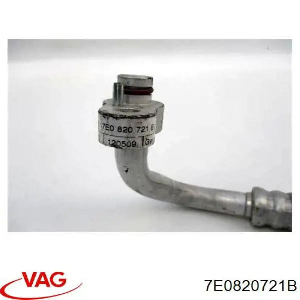 7E0820721B VAG mangueira de aparelho de ar condicionado, desde o compressor até o radiador