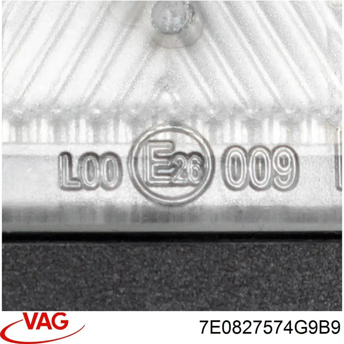 Корпус фонаря подсветки номерного знака 7H0827574G9B9 VAG