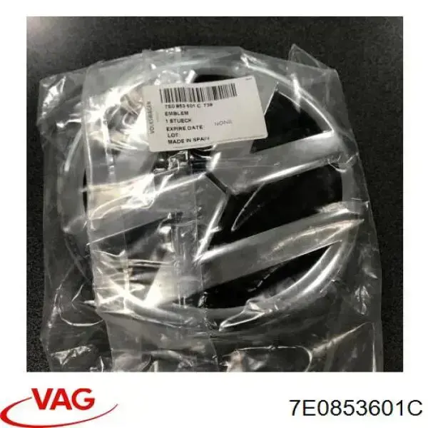 Эмблема на решетку радиатора VAG 7E0853601C цена, от 38.80 USD