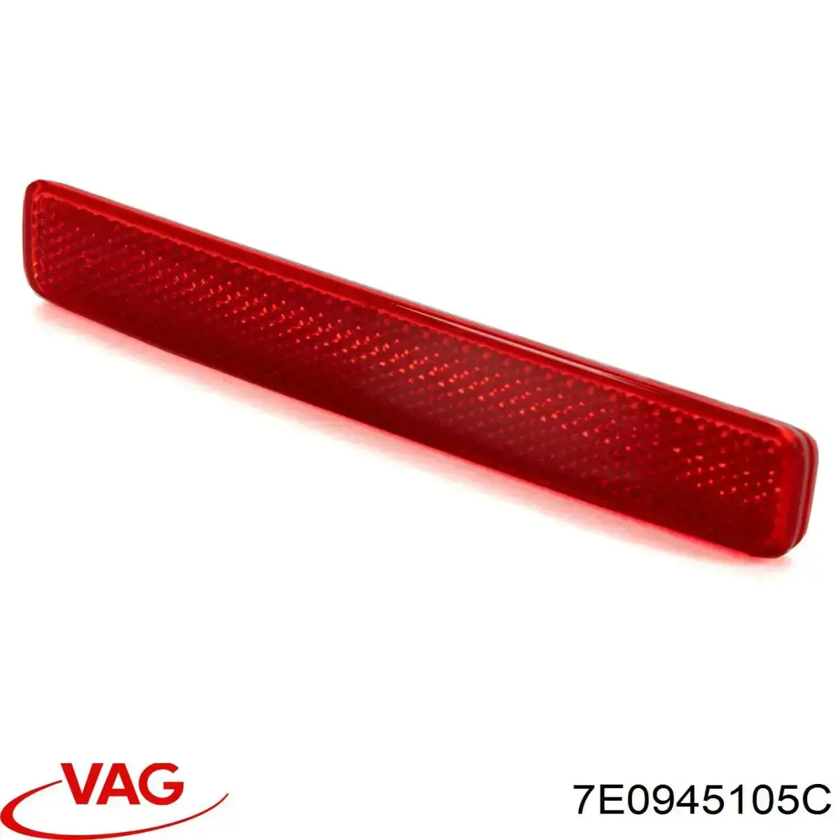 Левый отражатель заднего бампера 7E0945105C VAG