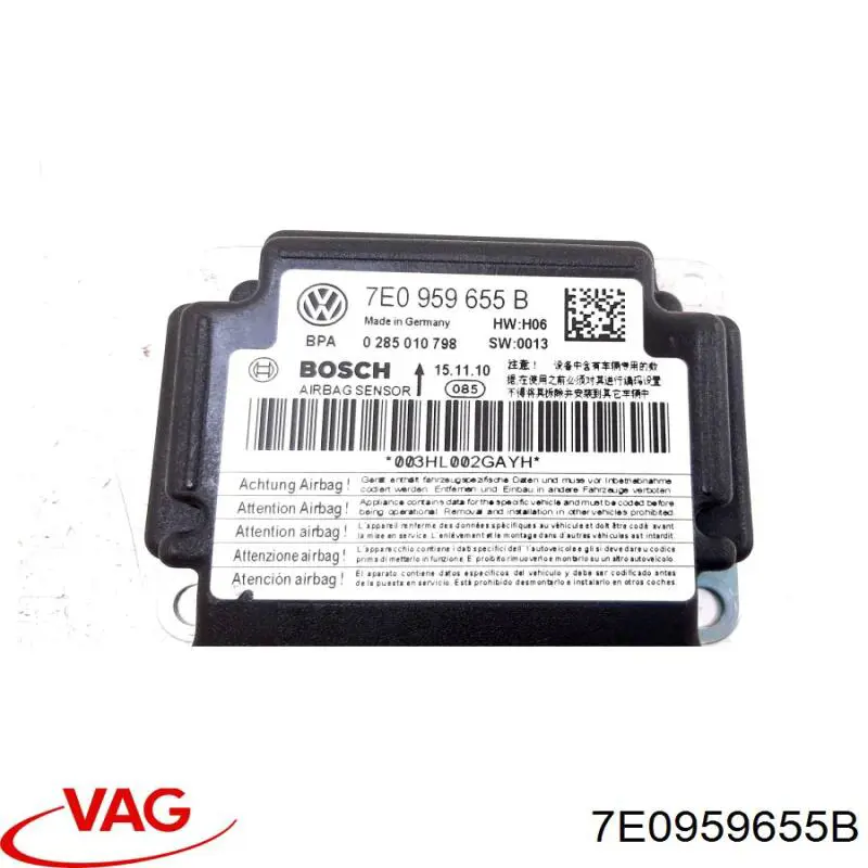 Блок управления airbag VAG 7E0959655B цена, от 38.01 USD