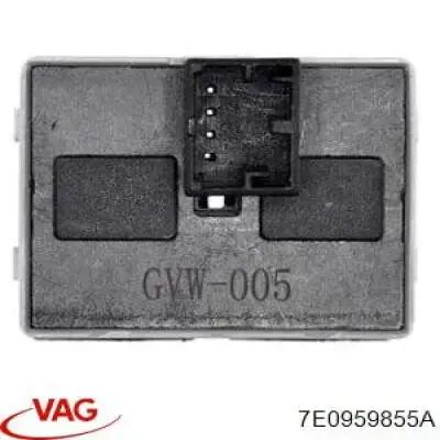 7E0959855A VAG кнопочный блок управления стеклоподъемником передний левый