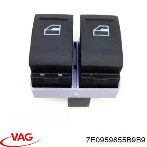 Кнопочный блок управления стеклоподъемником передний левый VAG 7E0959855B9B9