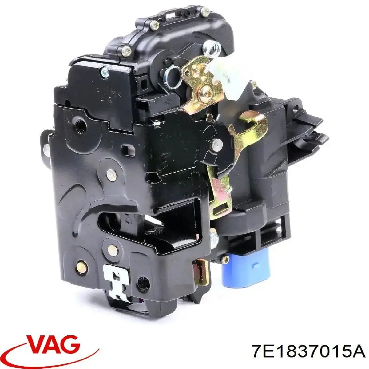 Fecho da porta dianteira esquerda 7E1837015A VAG