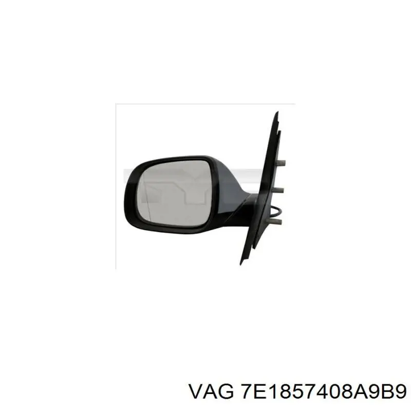 Правое зеркало 7E1857408AF9B9 VAG