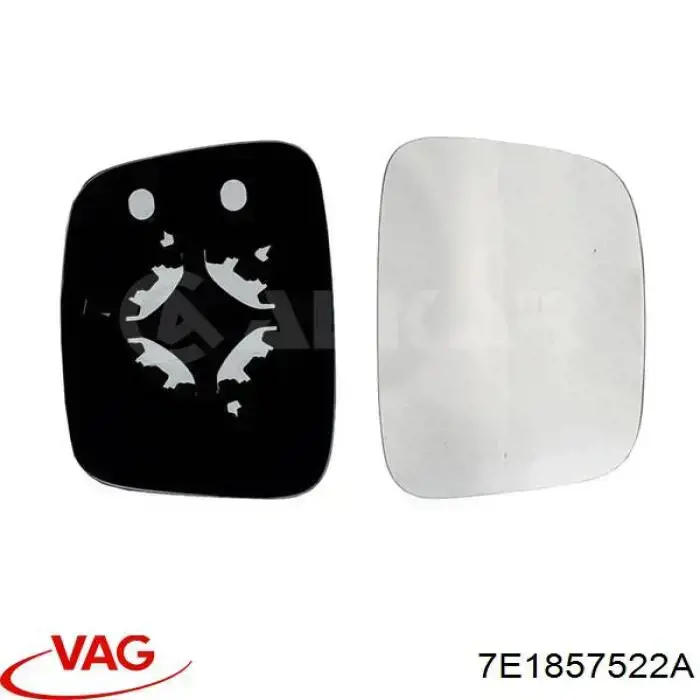 7E1857522A VAG Зеркальный элемент правого зеркала заднего вида