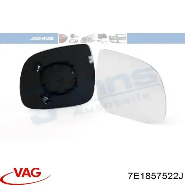 Стекло зеркала заднего вида, правого VAG 7E1857522J цена, от 13.57 USD