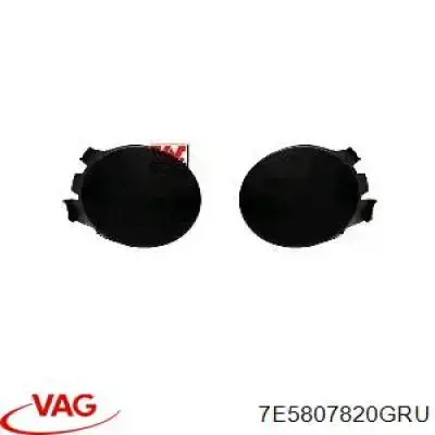 Молдинг бампера переднего правый 7E5807820GRU VAG