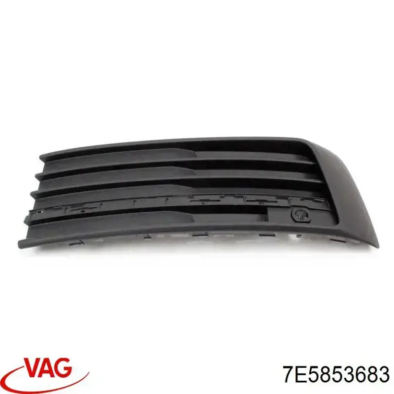 7E5853683 VAG решетка бампера переднего левая