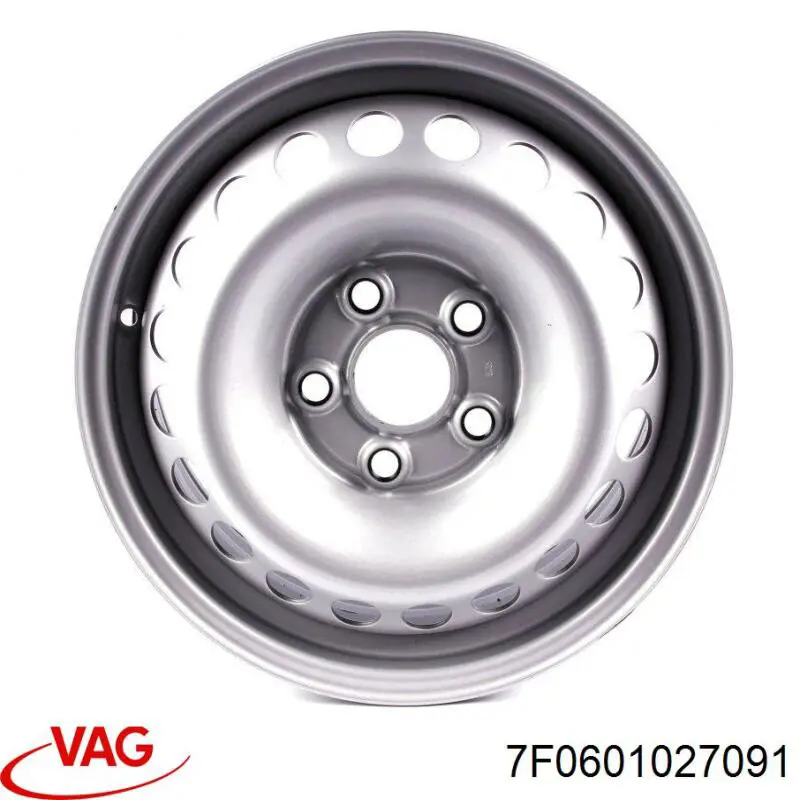 7LA601027B1OR VAG диски колесные стальные (штампованные)