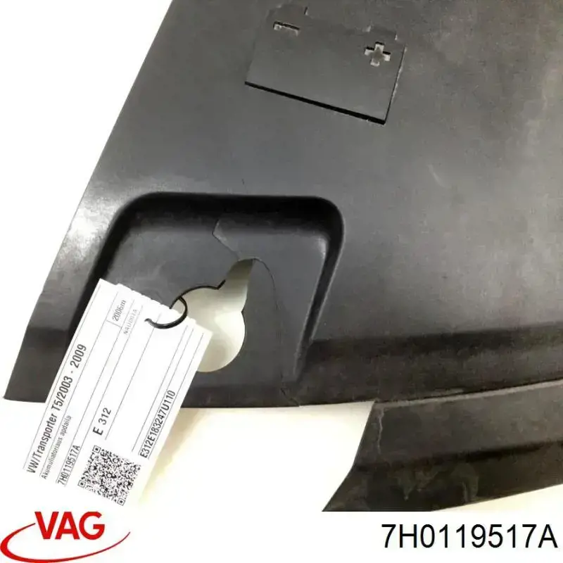7H0119517A VAG Cubierta de motor decorativa original y equivalente