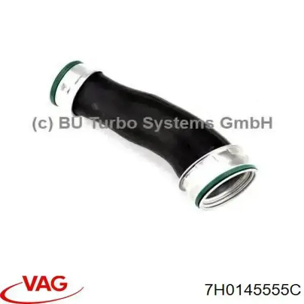 Купить 7H0145555C VAG Патрубок воздушный, выход из турбины/компрессора (наддув)