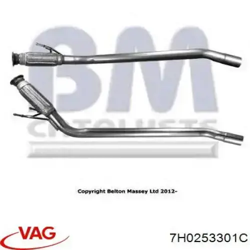 Трубы приемные (штаны) VAG 7H0253301C цена, от 98.90 USD