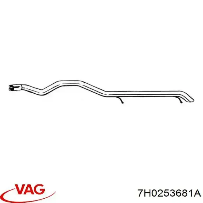 Выхлоп задний VAG 7H0253681A цена, от 79.99 USD