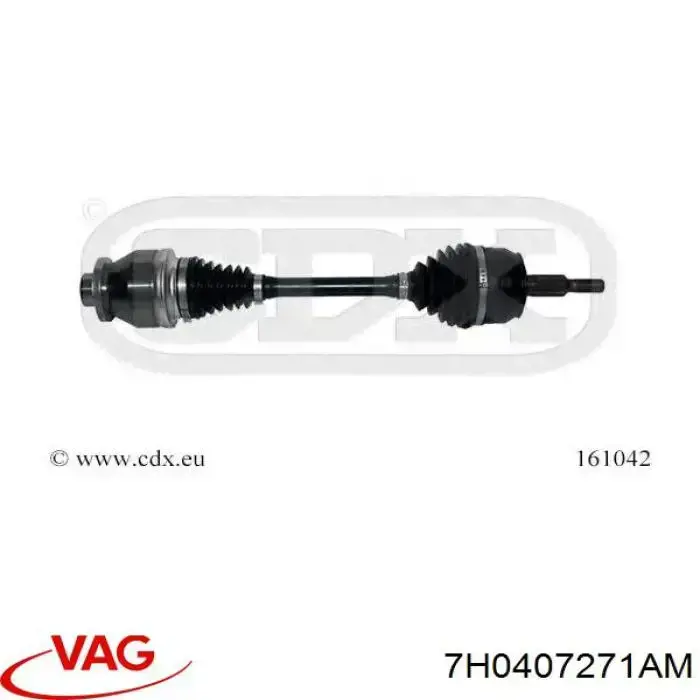 7H0407271AM VAG Полуось передняя левая