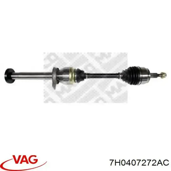 7H0407272AC VAG Полуось передняя, правая