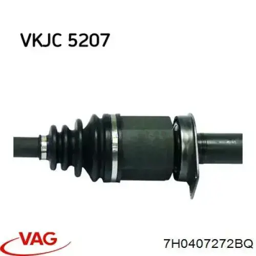 Правая полуось 7H0407272BQ VAG