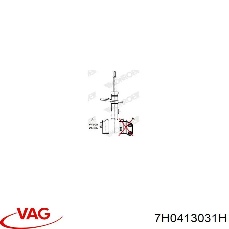 Амортизаторы передние VAG 7H0413031H