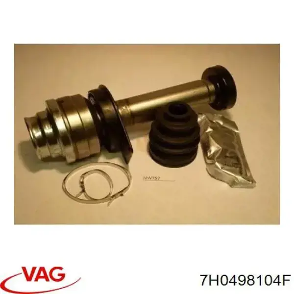 Шарнир привода внутренний VAG 7H0498104F цена, от 86.16 USD
