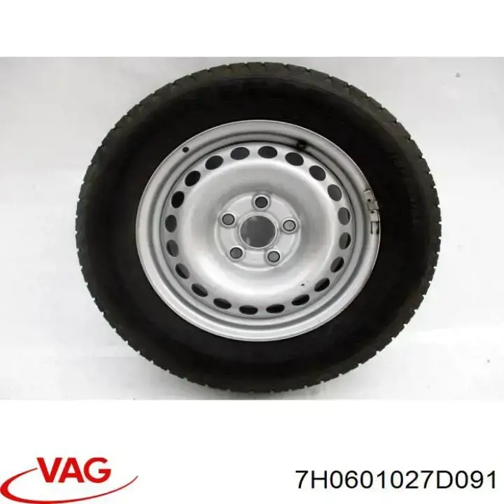 7H0601027D091 VAG диски колесные стальные (штампованные)