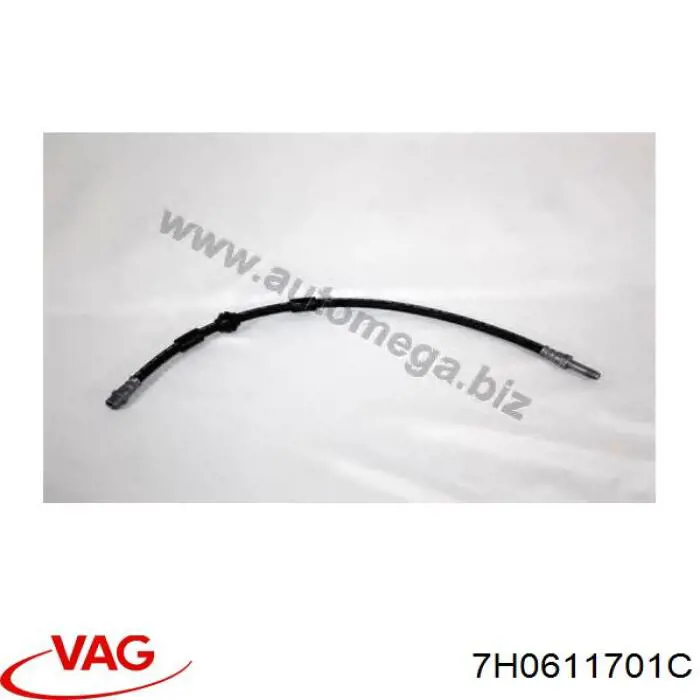Купить 7H0611701C VAG Шланг тормозной передний