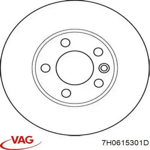 Передний тормозной диск VAG 7H0615301D