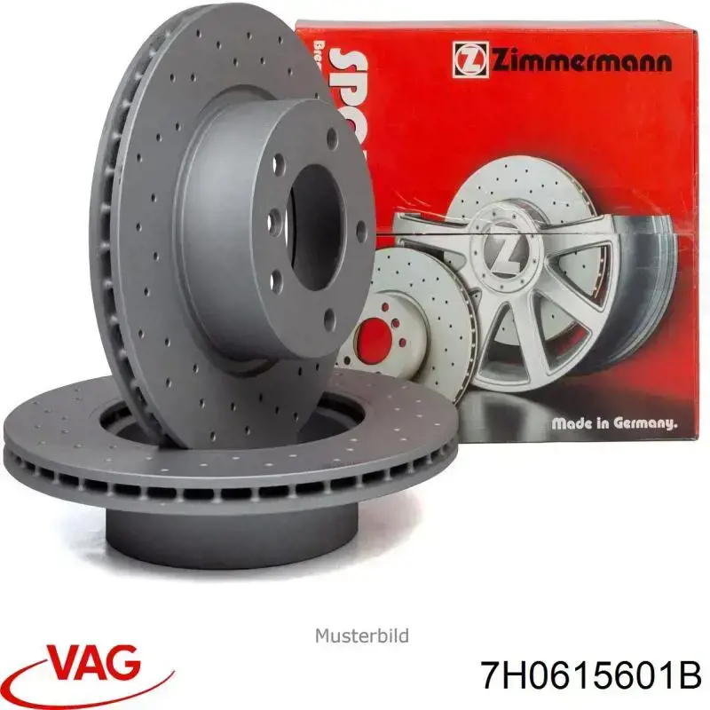 Задний дисковый тормоз VAG 7H0615601B