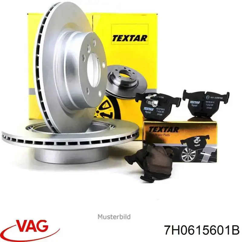 Купить 7H0615601B VAG Диск тормозной задний