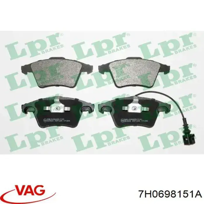Sapatas do freio dianteiras de disco VAG 7H0698151A preço, a partir de 82,82 USD