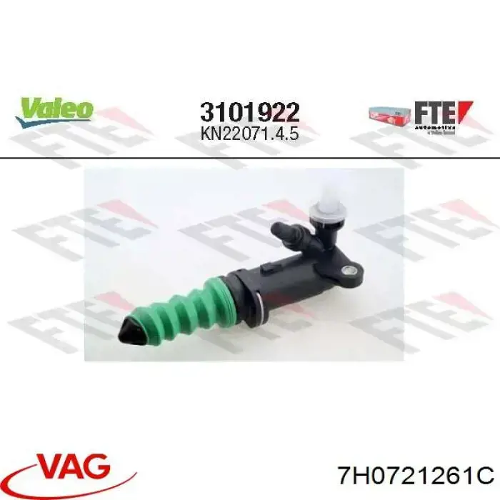 Рабочий цилиндр сцепления VAG 7H0721261C цена, от 22.60 USD