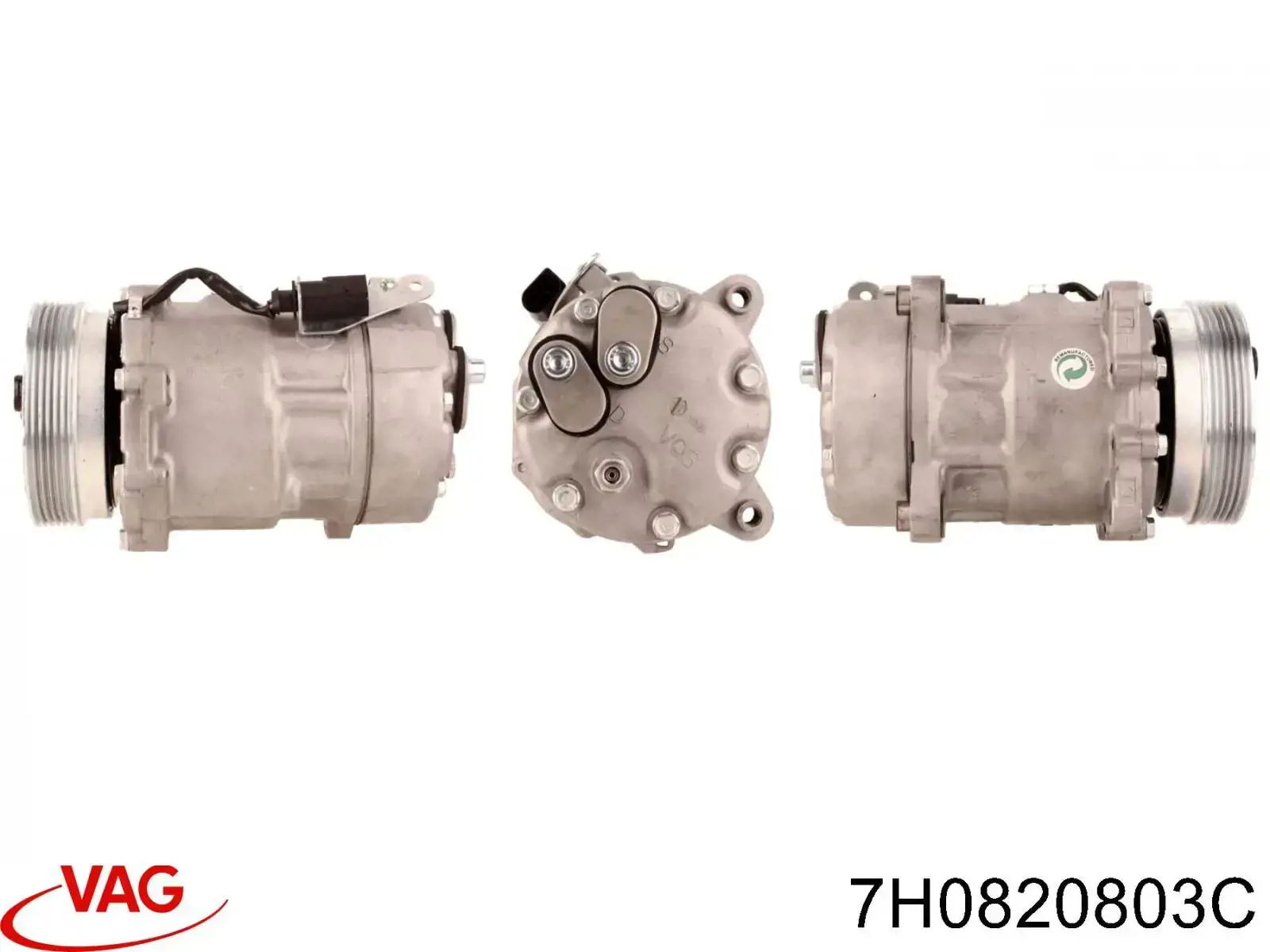 Компрессор системы кондиционирования VAG 7H0820803C цена, от 111.49 USD