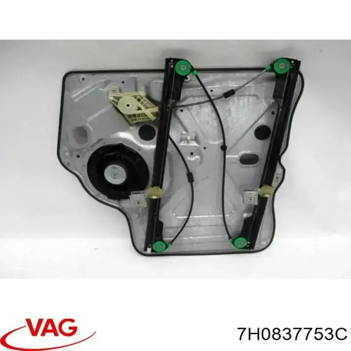 7H0837753C VAG mecanismo de acionamento de vidro da porta dianteira esquerda