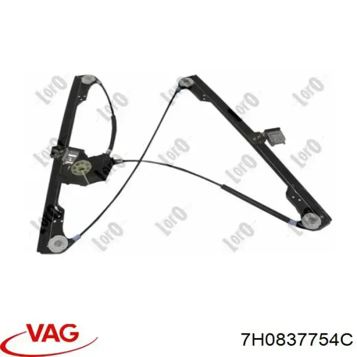 Стеклоподъемник передней правой двери VAG 7H0837754C цена, от 53.93 USD