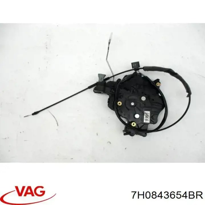 Замок двери боковой сдвижной правой 7H0843654BB VAG
