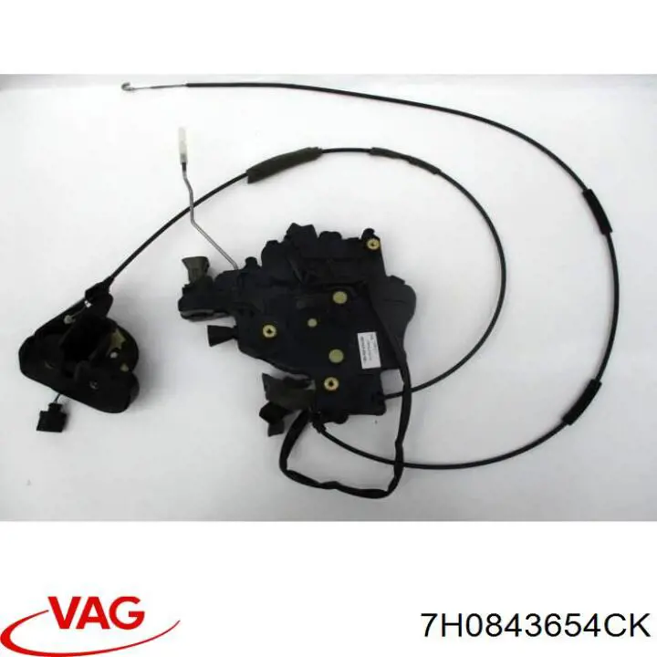 7H0843654BB VAG Замок и ручки (передней) двери