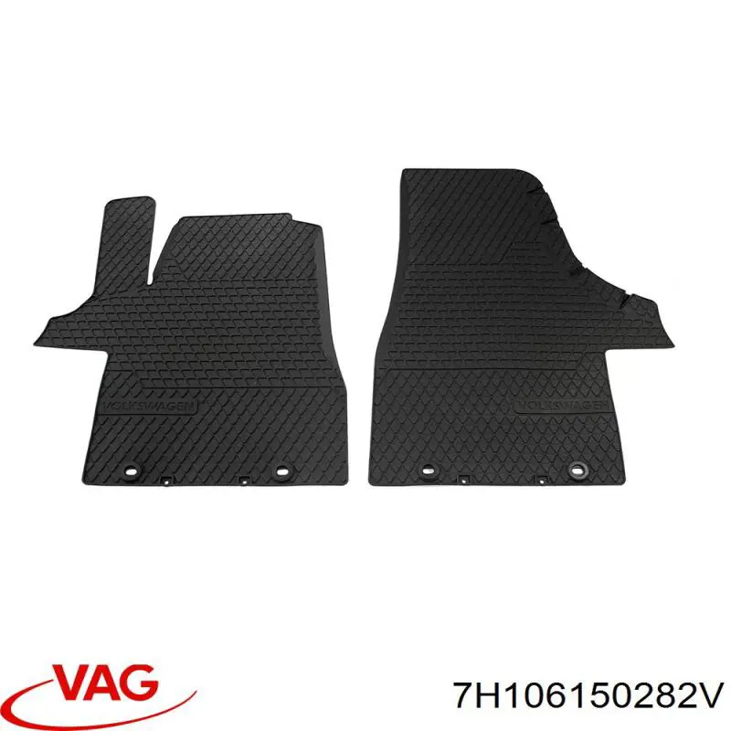 Коврики в салон передние VAG 7H106150282V цена, от 101.84 USD