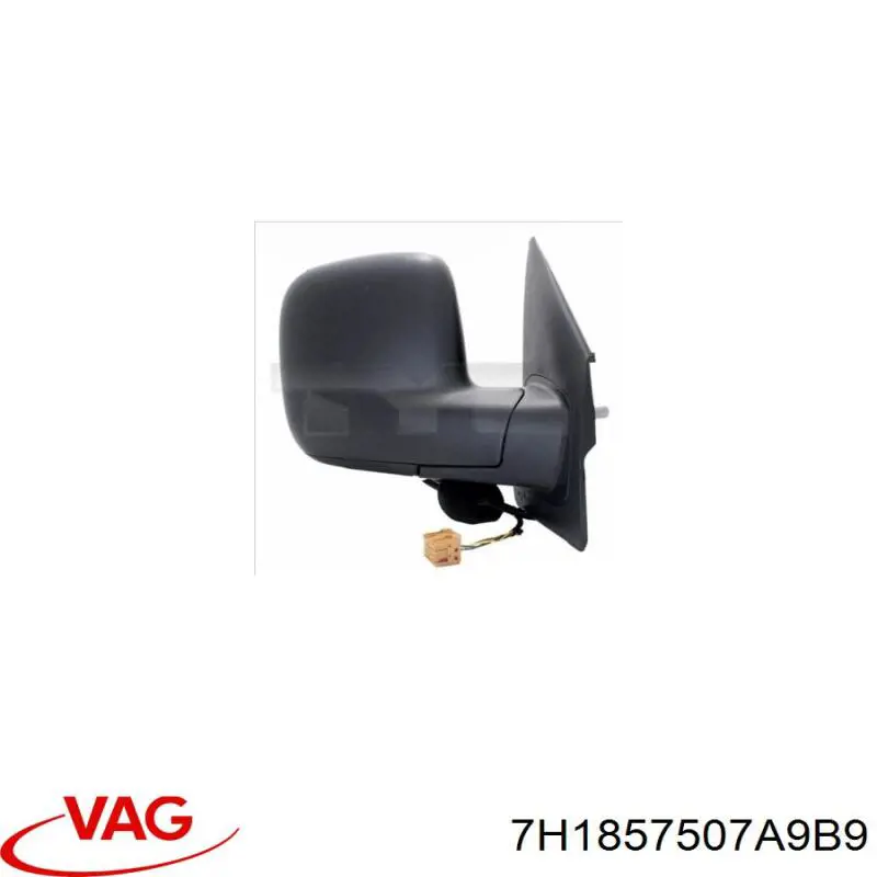 Левое боковое зеркало 7H1857507A9B9 VAG