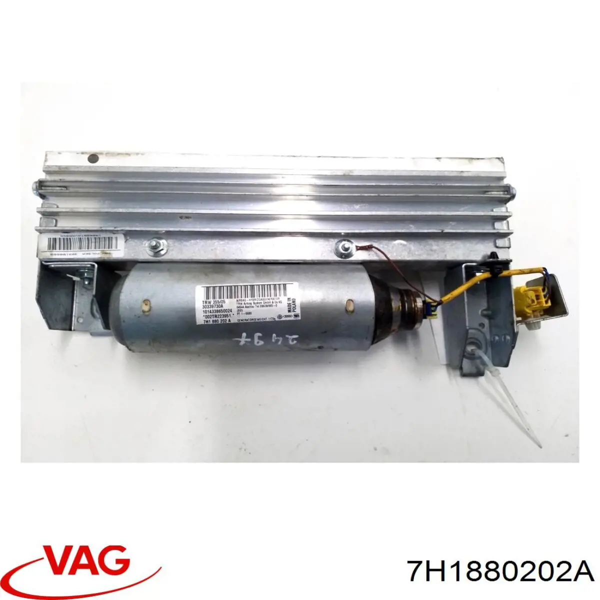 Подушка безопасности (AIRBAG) пассажирская VAG 7H1880202A цена, от 16.93 USD