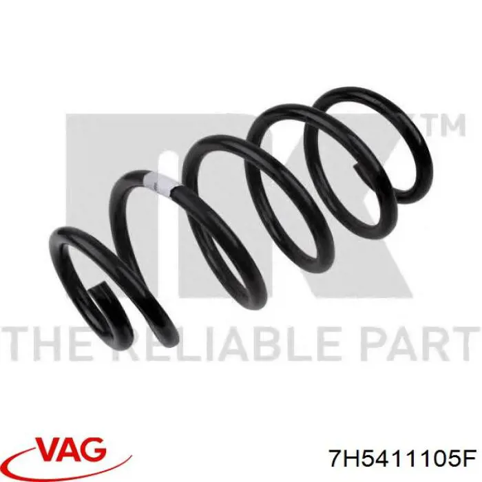 Пружина амортизатора передняя VAG 7H5411105F цена, от 74.72 USD