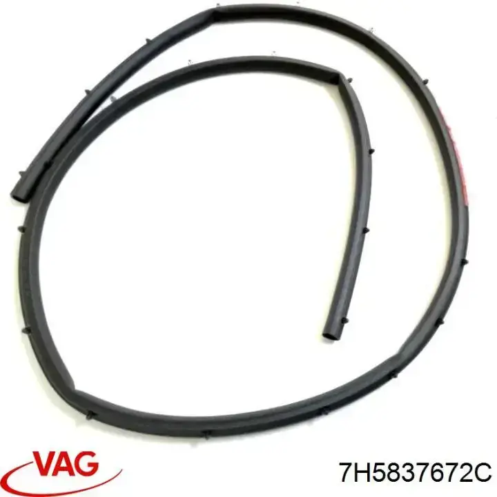 7H5837672C VAG Уплотнитель двери передней, правой (на двери)