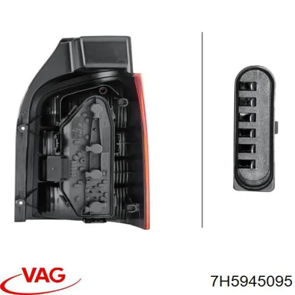 Задняя левая фара FPS FP7405F1E цена, от 41.03 USD