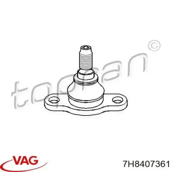 Шаровая опора, нижняя VAG 7H8407361 цена, от 16.44 USD