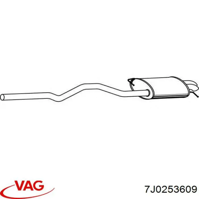 Глушитель задний FP7405G35 Polmostrow