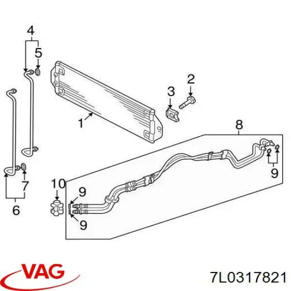  7L0317821A Porsche