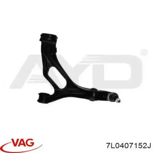 Правый рычаг передней нижней подвески VAG 7L0407152J цена, от 120.94 USD