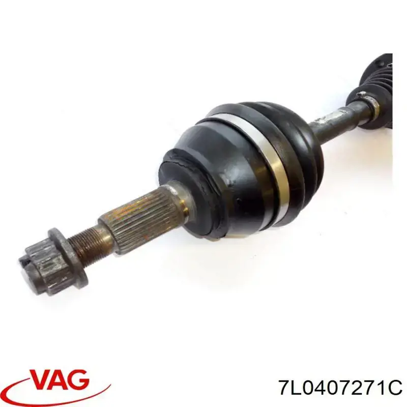 Полуось передняя 7L0407271EX VAG