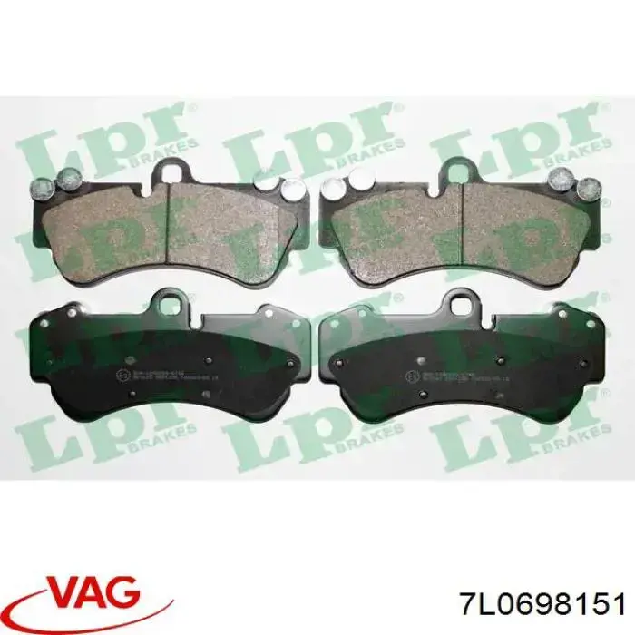 Передние тормозные колодки 7L0698151 VAG